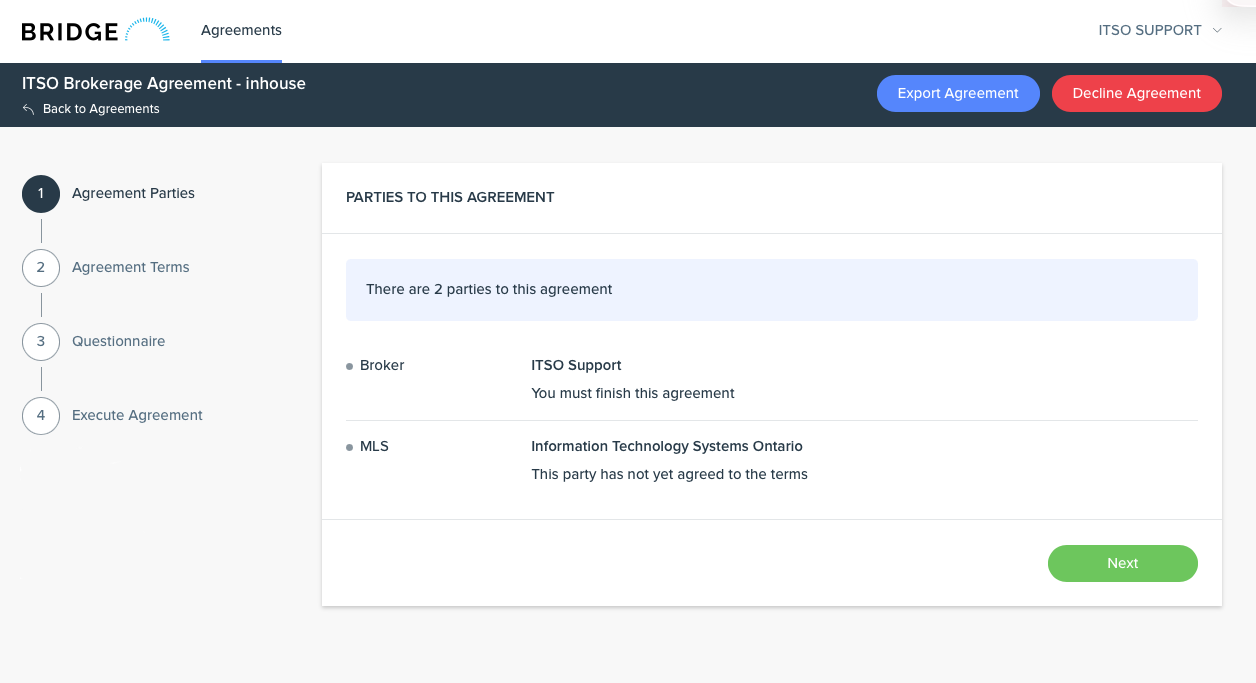 Agreement Parties step